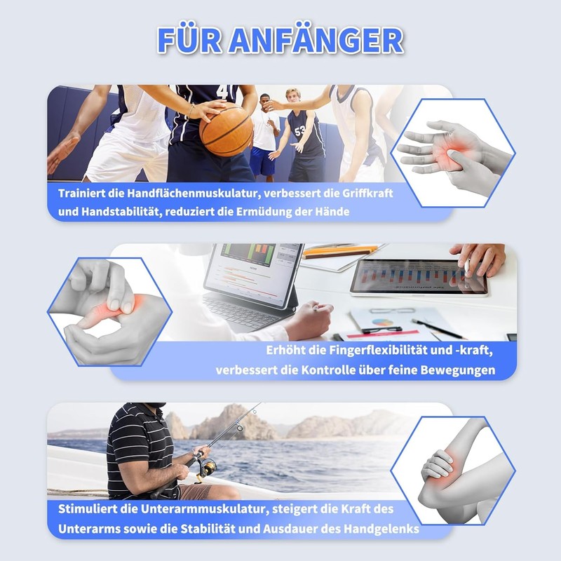 HXD-ERGO Forearm Training Device, Hand Trainer, Finger Trainer, Forearm Gripper