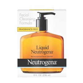 NEUTROGENA FACIAL CLEANSER LIQUID FRAGRANCE FREE 8 OZ , LIQUID