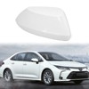 White Left Driver Side Replacement Mirror Cover Caps for 2020