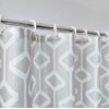 M&W DAS DESIGN Shower Curtain Geometric Abstract Pattern Textile Curtain