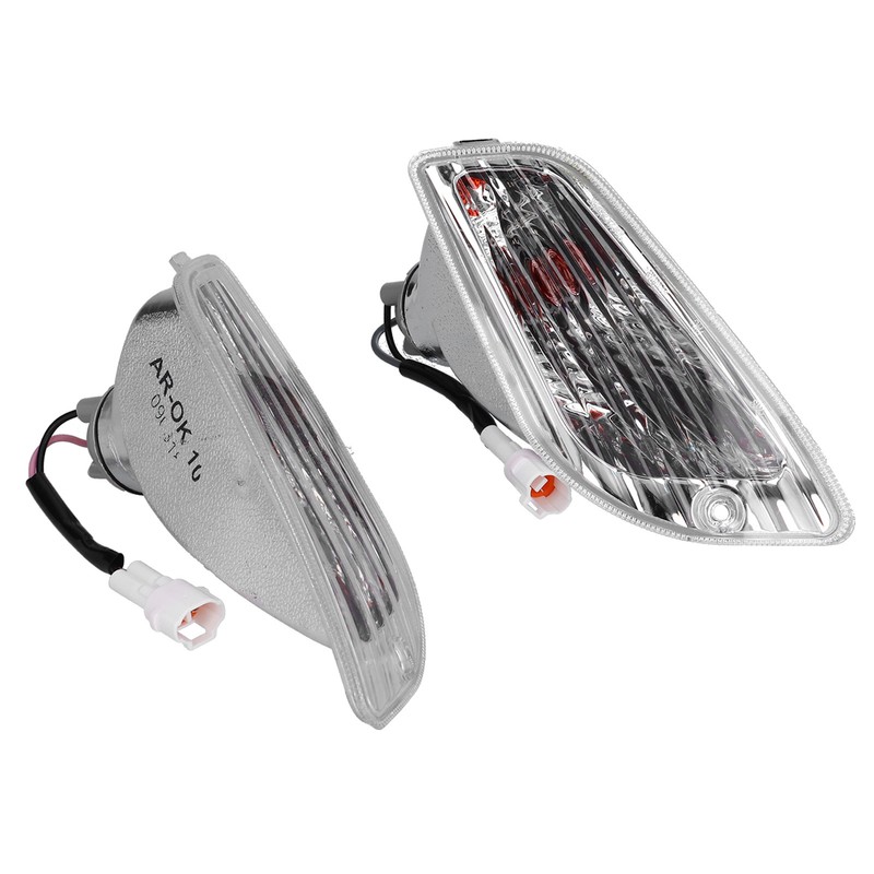 Pair Front Turn Signal Light Plastic 204360F Fit for Piaggio