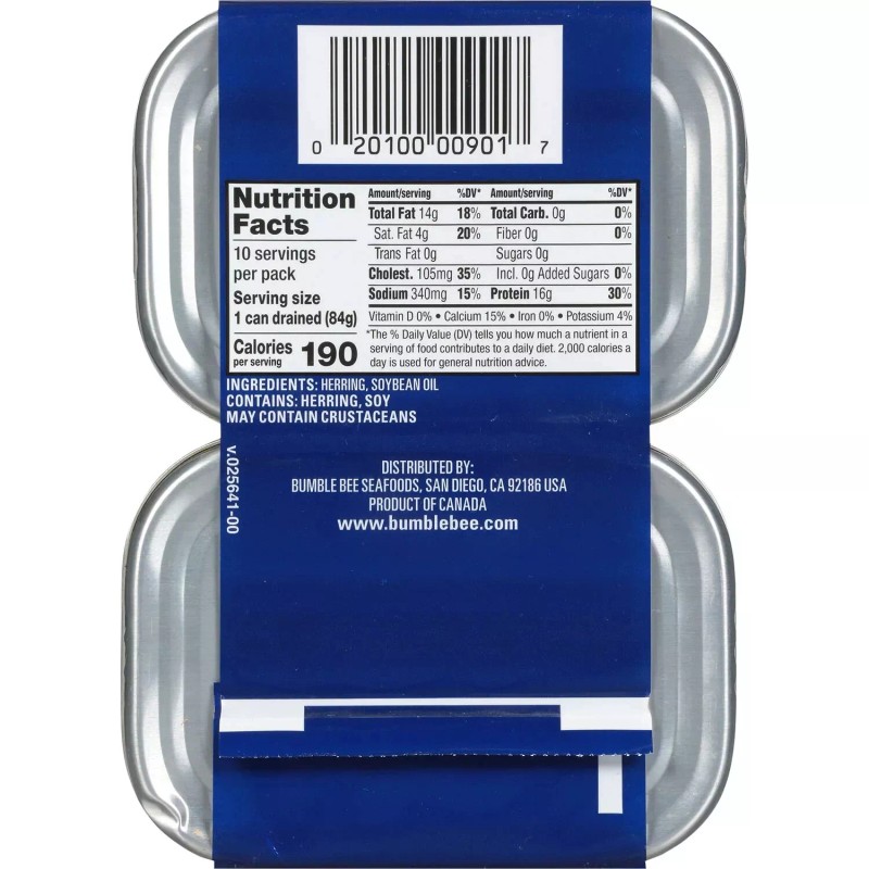 Beach Cliff Sardines in Soybean Oil 3.75 oz., 20 ct.