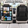 Car Backseat Organizer for Seat-Back Storage – Foldable Cloth Organizer