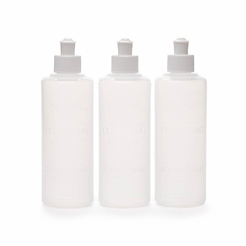 Medline Squirt Bottle, Postpartum Peri Bottle, 3 Pack, 8 oz