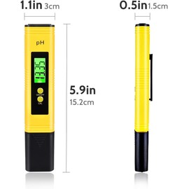 PH Meter, PH Accuracy Water Quality Tester with Water Quality Meter, LCD Display with Backlight, Suitable for Drinking Water, Swimming Pools, Aquariums, Laboratories
