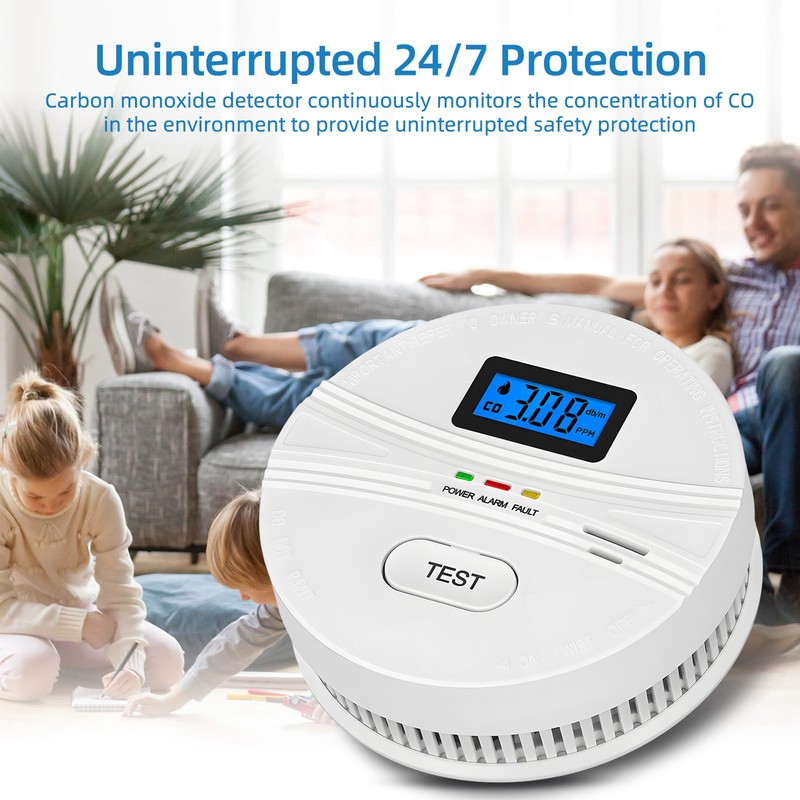 Smoke Detector and Carbon Monoxide Detector 3 Packs 2 in