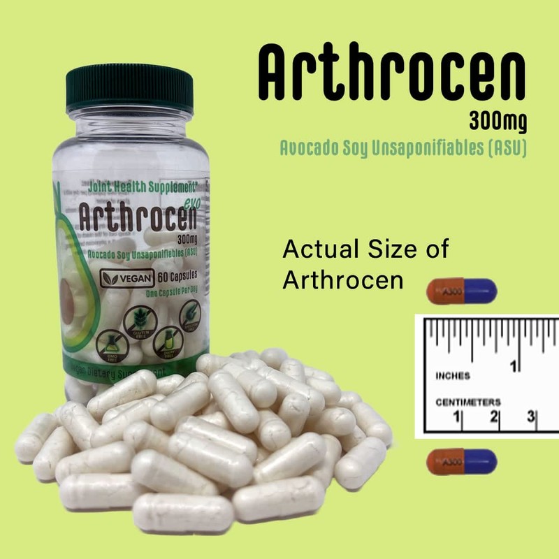 Arthrocen EVO Vegan Joint Health Supplement, 300Mg Avocado Soy Unsaponifiable,