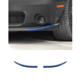 DSWSQ Front Shovels Cover for 2015-2024 Dodge Challenger SXT Front Deflector Spoiler Bumper Lip Body Shovels Bumper Exterior Decals Sticker Accessories (Blue)