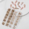 ITPOYOL Nail Art Rhinestones Flatback Rhinestones 3D Multi Shape Nail