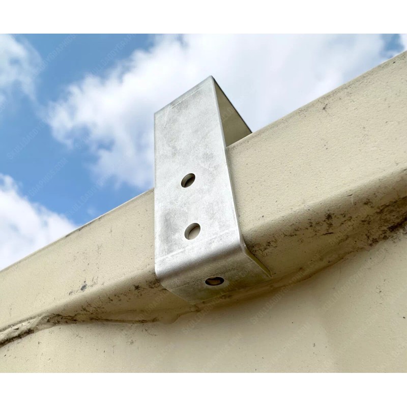 Skull Daddy Graphics Two Roof Solar Conex Shipping Container Brackets