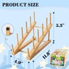 GIKIMO Wooden Puzzle Storage Rack - 2 Pack Puzzle Organizer