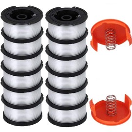 AF100 Replacement Spool for Black and Decker AF-100-3ZP AF-100-BKP,30-Foot,0.065-Inch,(AF-1003ZP) fits GH900 GH600 GH610 String Trimmer 30ft 0.065" Trimmer Line Replacement Spool Refills (12 + 2 )
