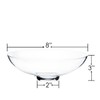 CYS EXCEL Glass Small Decorative Footed Bowl (H:3" D:8") Fruit