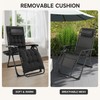Black Reclining Lounge Chair for Relaxation - Plush Foldable Comfort