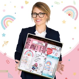 Sacubee 15 Pack Back to School Teacher Appreciation Gifts Bulk Lip Balms Teacher Employee Coworkers Team Thank You Gift Back to School Honey Flavor Balm Inspirational Motivational Summer Party Favors