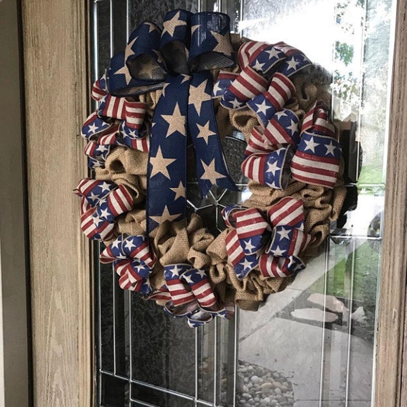 4th of July Wreath Memorial Day Wreath American Independence Day