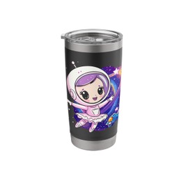 Astronaut Ballerina Space Ballet Girls Kids Ballerina Stainless Steel Insulated Tumbler