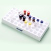Ks-Tek 2Pcs Vial Rack,White Polypropylene(PP) Vial Holder for 2mL Autosample