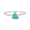 Pura Vida Silver Triangle Stone Ring - .925 Sterling Silver,