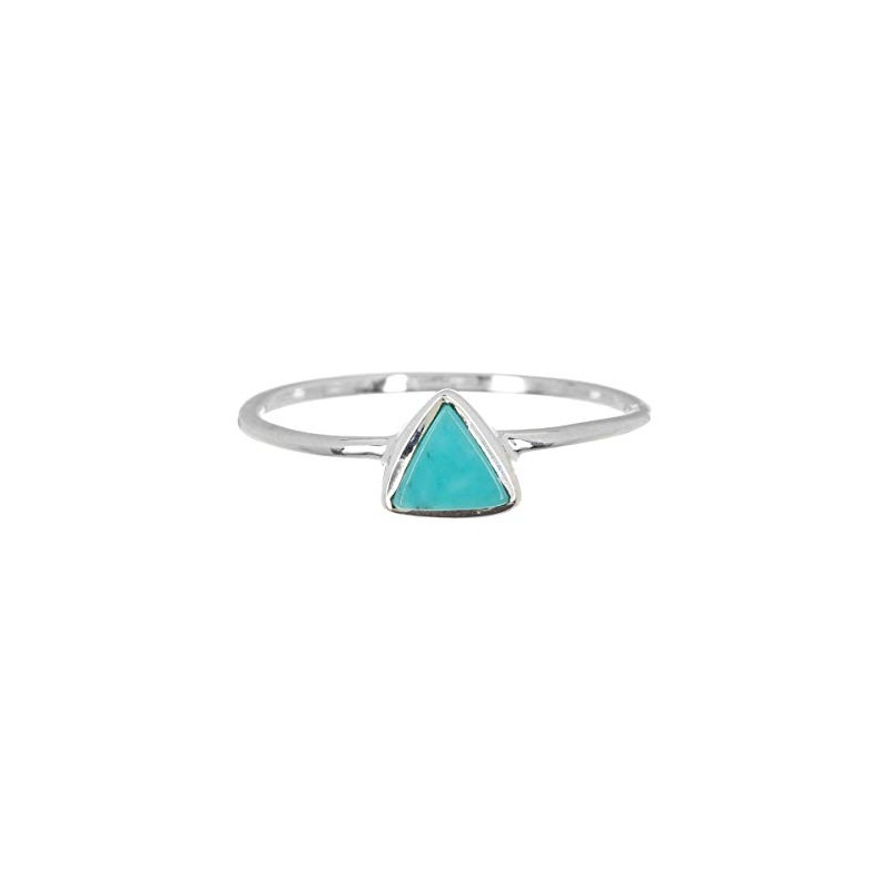 Pura Vida Silver Triangle Stone Ring - .925 Sterling Silver,