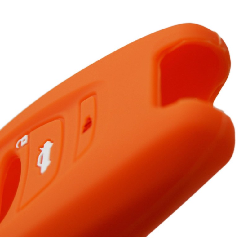 Orange Silicone Key Fob Cover Case Protector Compatible with Subaru