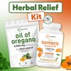 Herbal Relief Kit: Oil of Oregano 150 softgels & Turmeric
