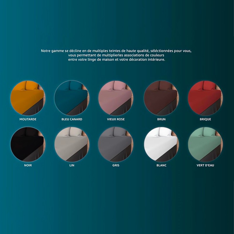 Soleil d'Ocre Jersey Fitted Sheet, Cotton, Green, 140 x 190