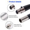 Xiatiaosann 3 Pin Mini XLR Male, TA4F Adapter Plug Female
