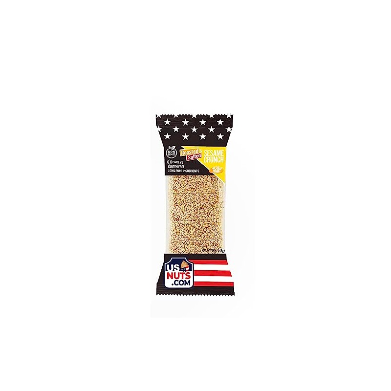 USNUTS Roasted and Salted Honey Crunch Bar (Sesame, 12 Bars/box)