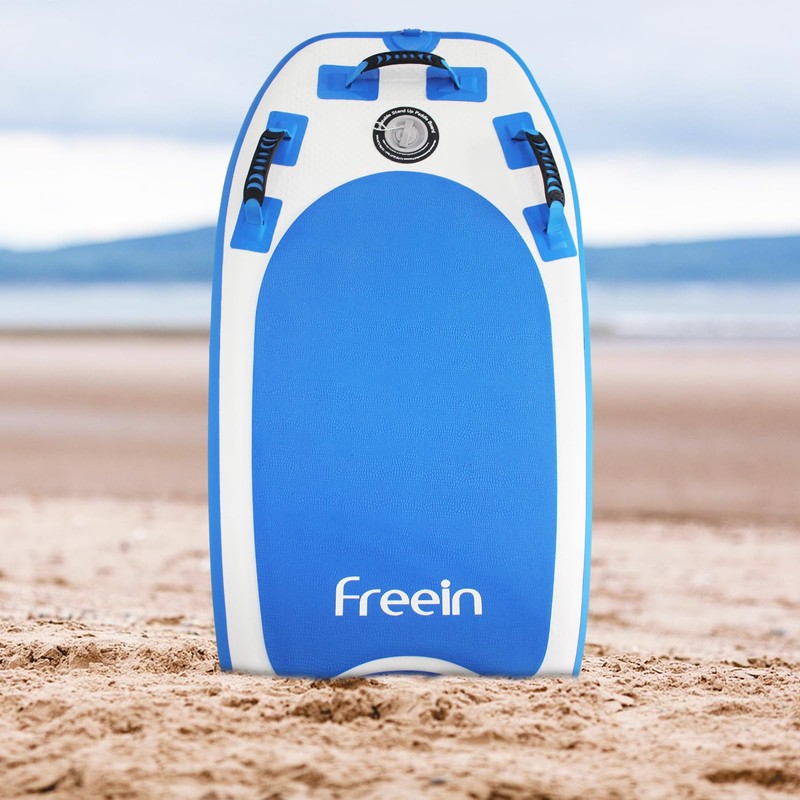 Freein Body Board Inflatable, Surfboards BodyBoards for Beach River, Foldable