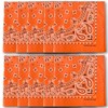 The Peacock Crew 10 Pack Orange Bandanas in Premium Soft