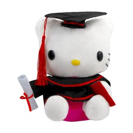 Cat Cartoon Plush Toy Master Bachelor Graduation Gift with Diploma and Graduation Hat Passed Exam Gift for Doctorate Degree Plushie Matura Gift Graduation Gift (20 cm)