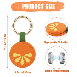 Magnetic Hat Clip for Bag, Travel Must Haves, Hat Holder for Travel Bag, Hat Holder Clip for Outdoor Travel Handbag Backpack Luggage (Orange Style)