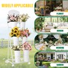 VitarBora Flower display stand, three tiers with six vases, suitable