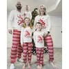 SANMIO Family Christmas Pajamas Matching Sets Moose Plaid Xmas Pjs
