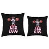 Leg Day german shorthaired pointer Throw Pillow