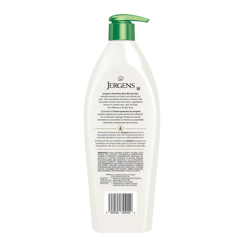 Jergens Soothing Aloe Moisturizer & Body Lotion for Dry Skin