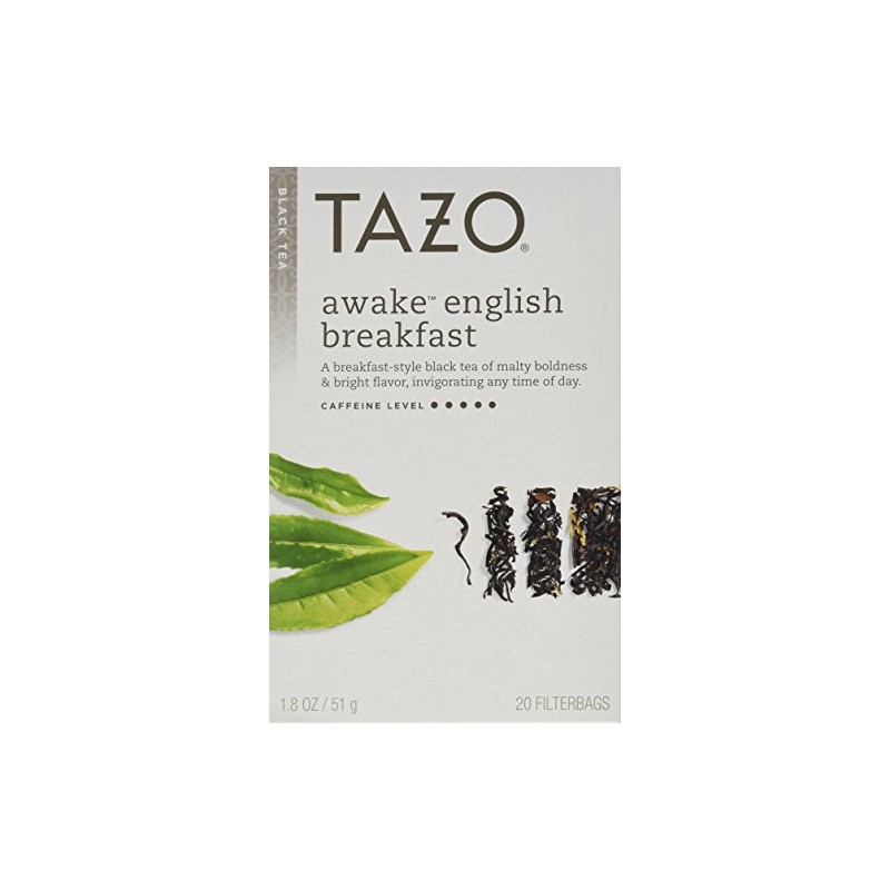Tazo Awake English Breakfast Filterbag Tea , 20 Count (Pack