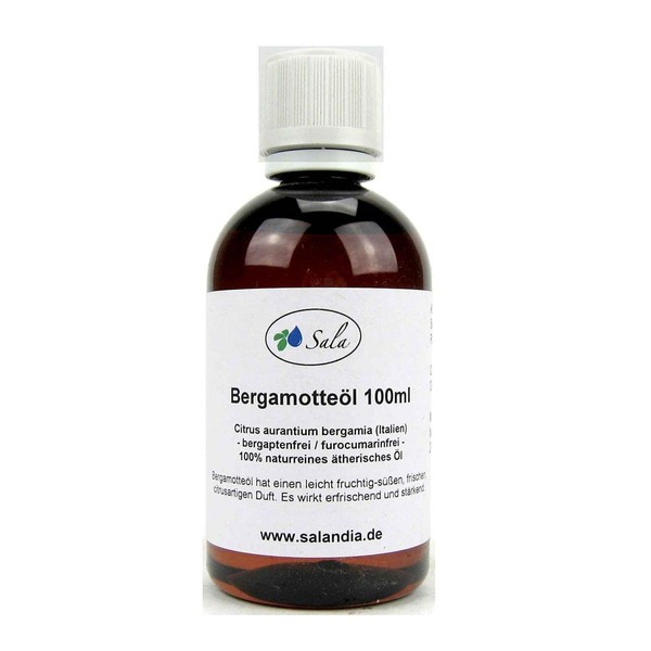 Sala Bergamot Oil Furocoumarin-Free Bergamot Free Essential Oil Natural Pure (100 ml PET Bottle)