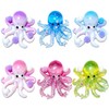 6 Pack Octopus Squishies, Slow Rising Squishies Octopu Stress Relief