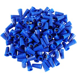 SEUNMUK 2000 Pcs Blue Wire Connector Nuts, Wire Cap Screw Terminals Spring Insert Twist Nuts Caps, Electrical Wire Connector for Quick Connection