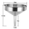 Stainless Steel Funnel, Large Food Grade Thickened Kitchen Funnel for