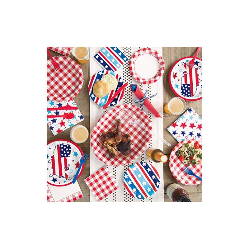 Red Gingham Rectangular Table Cover - 54" x 84" (1