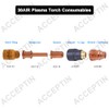 ACCEPTIN 420132 Electrodes 10pcs & 420134 Nozzles 10pcs Fit 30