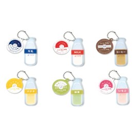 Tottron Milk Acrylic Key Holder, Set of 6 Types, Complete Set, Gacha Gacha Capsule Toy