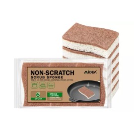 Natural Sponges Non-Scratch Scrub Sponges kitchen Zero Scratch Safe Dishes Wash