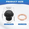 PATIKIL M12 x 1.5mm Metric Thread Pipe Plug Fitting, Hex