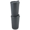APS 67553 To Go Reusable Cups Set of 2 Cups