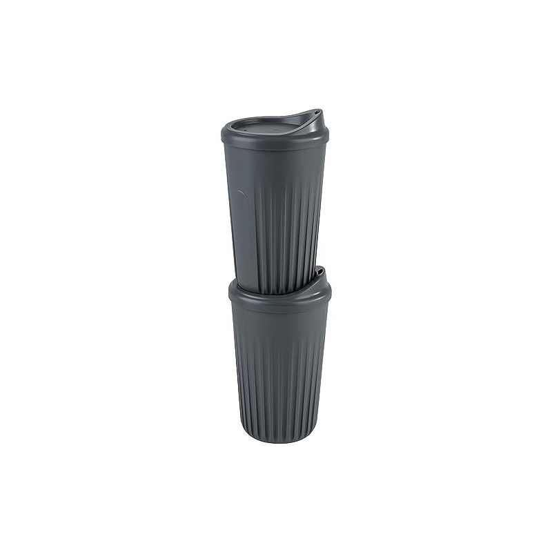 APS 67553 To Go Reusable Cups Set of 2 Cups