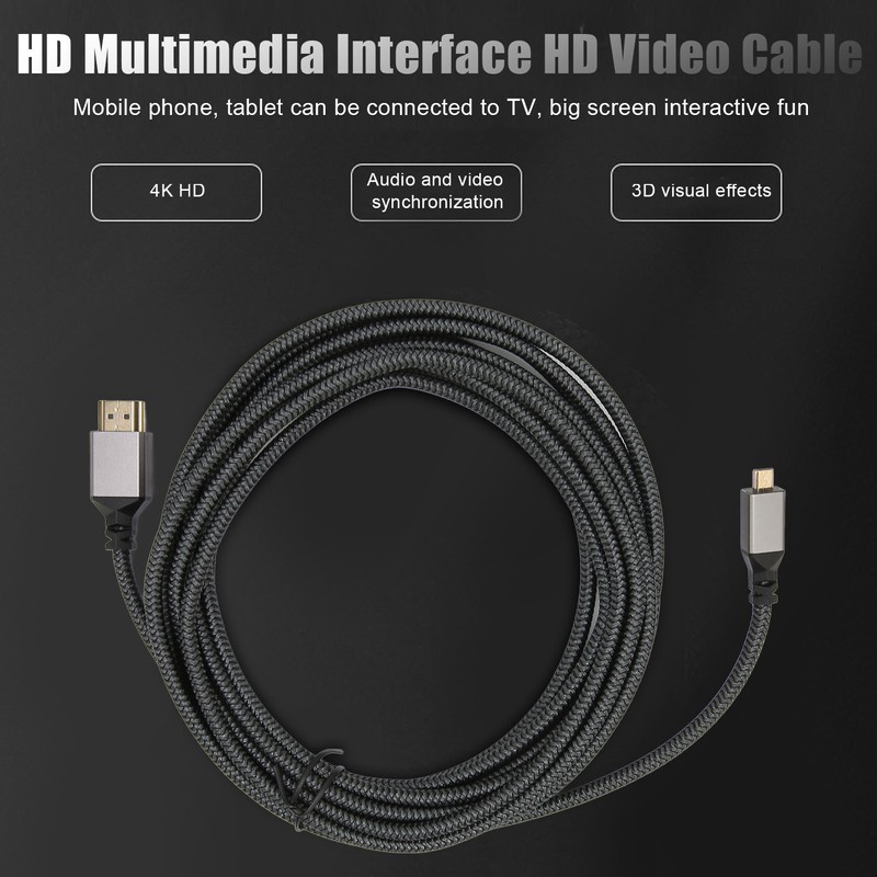 4K HD Multimedia Interface Cable Male to Male 18Gbps High